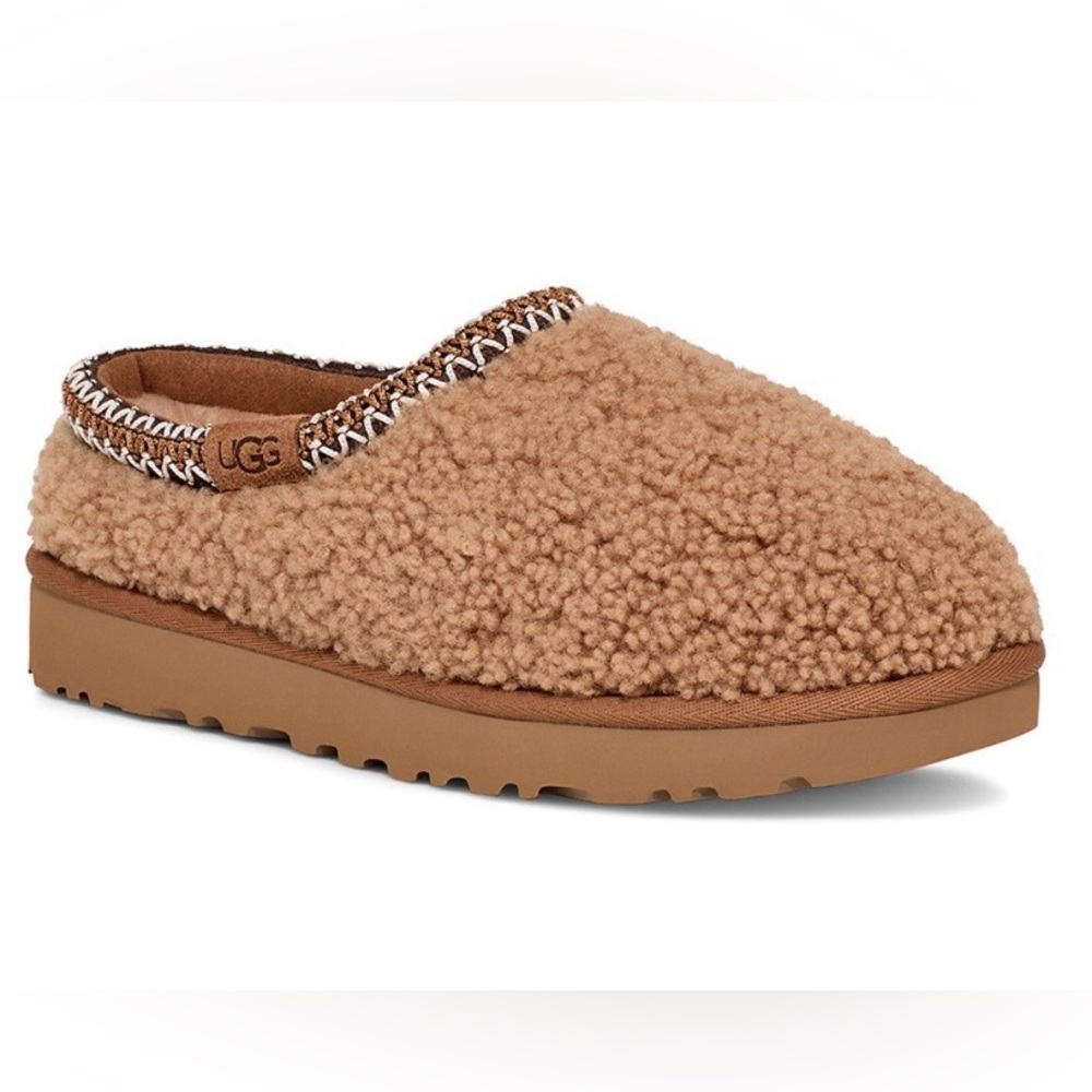 NIB UGG® Women's Tasman Maxi Curly Clog Flats